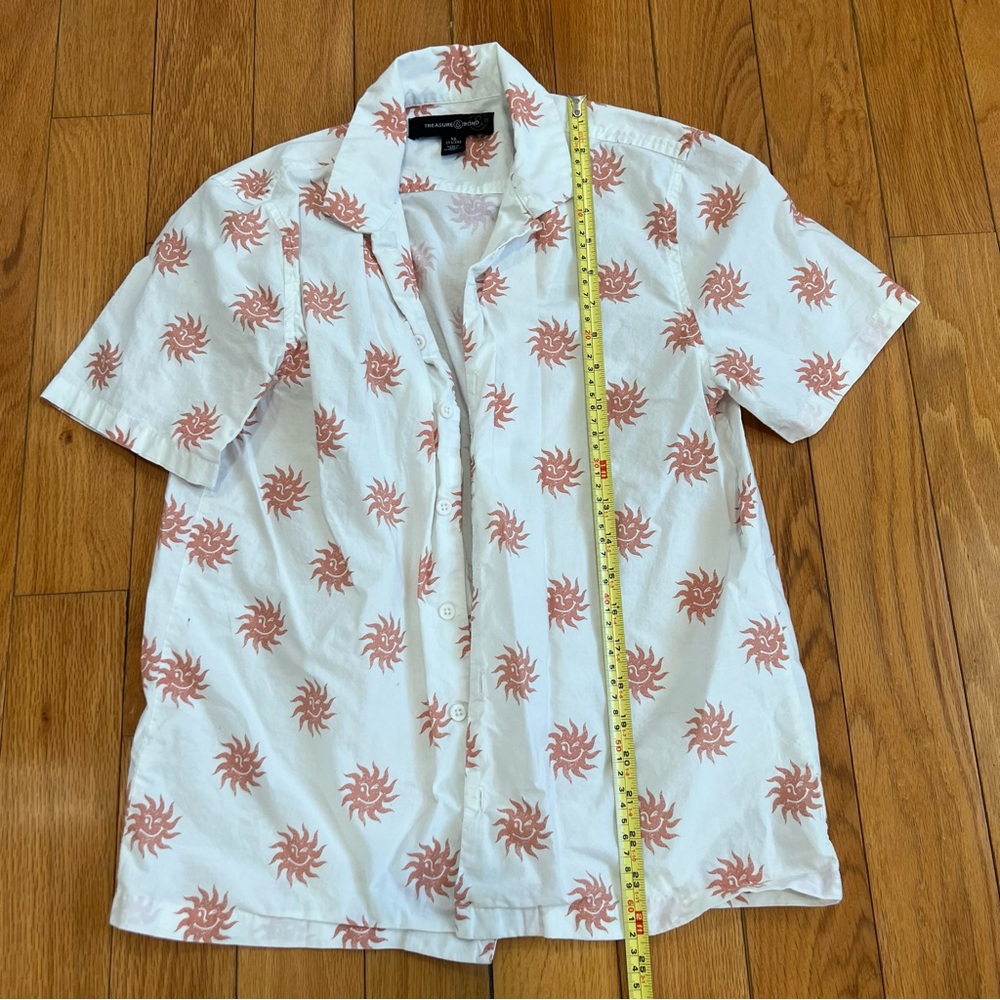 Nordstrom Sun Pattern button down Shirt - Picture 2 of 6